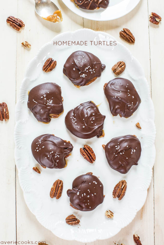 12 easy holiday treats - easy baking - Mohawk Home - Heidi Milton - homemade turtles - averiecooks.com