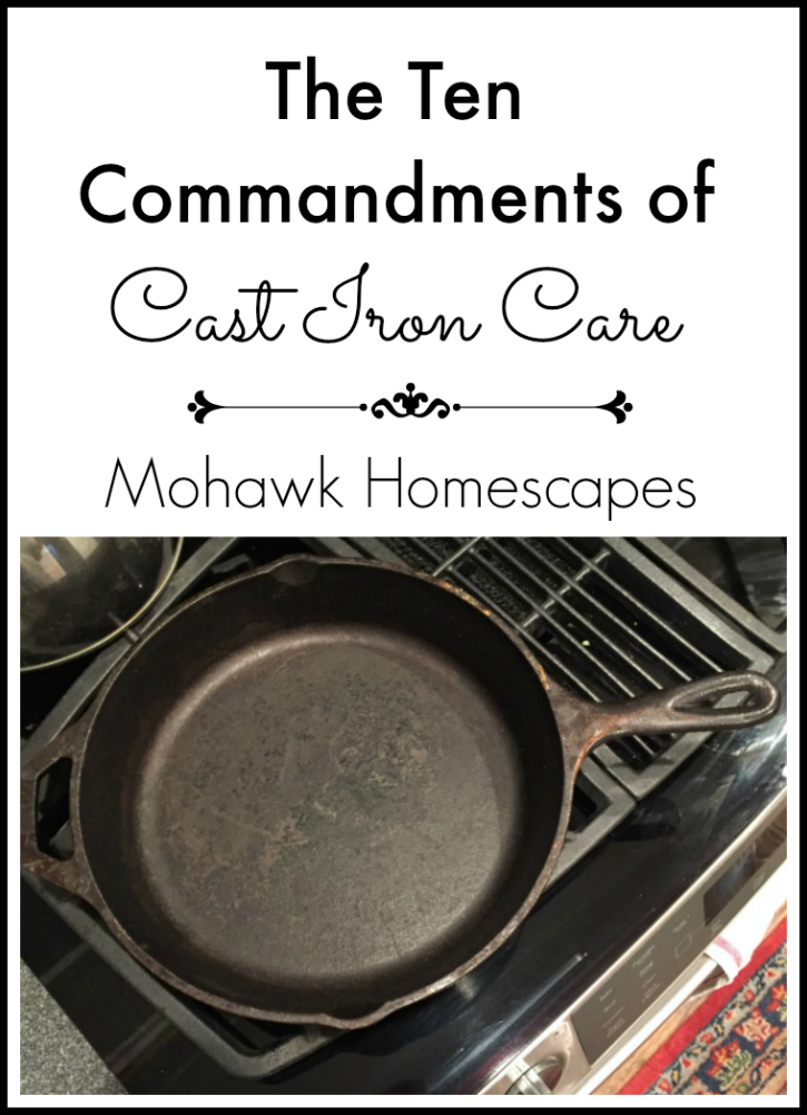 Ten Commandments of Cast Iron Care | Karen Cooper | Dogs Don't Eat Pizza | Mohawk Homescapes