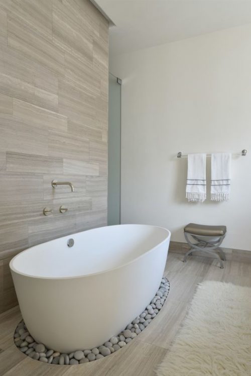 Serene and sophisticated bathrooms made simple - Style Me Pretty The Vault - Tips - Heidi Milton - Mohawk Bath Rug