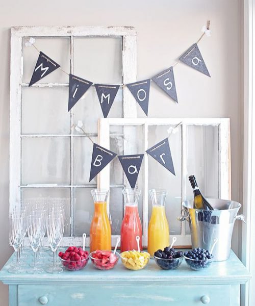 Late Summer Mimosa Bar ideas - convey the moment - heidi milton - mohawk 