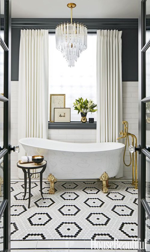 Serene and sophisticated bathrooms made simple - House Beautiful - Tips - Heidi Milton - Mohawk Bath Rug