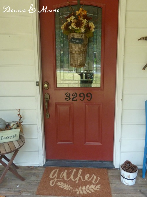 Front porch refreshed for fall - Fall Mohawk Rug - Indoor Outdoor Rug - Mohawk Home Rug