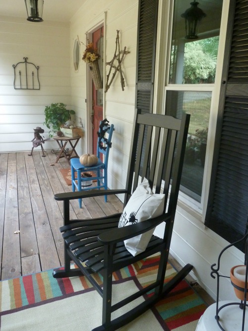 Front porch refreshed for fall - Fall Mohawk Rug - Indoor Outdoor Rug - Mohawk Home Rug