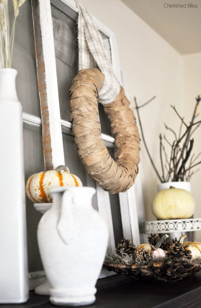 Decorate a Fall Mantel with Natural Elements | Karen Cooper | Dogs Don't Eat Pizza | Cherished Bliss | Mohawk Homescapes
