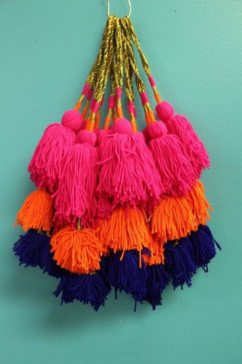 Tassels, Flame decor