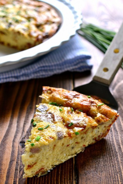 Crustless Quiche- Easter Brunch Ideas from Mohawk Home