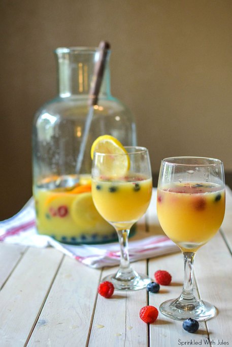 Mimosa Sangria- Easter Brunch Ideas from Mohawk Home
