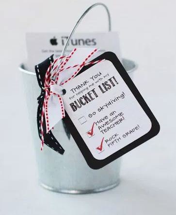 Teacher Appreciation Gift Ideas- iTunes Gift Card