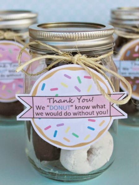 Donut Jar- Teacher Appreciation Ideas