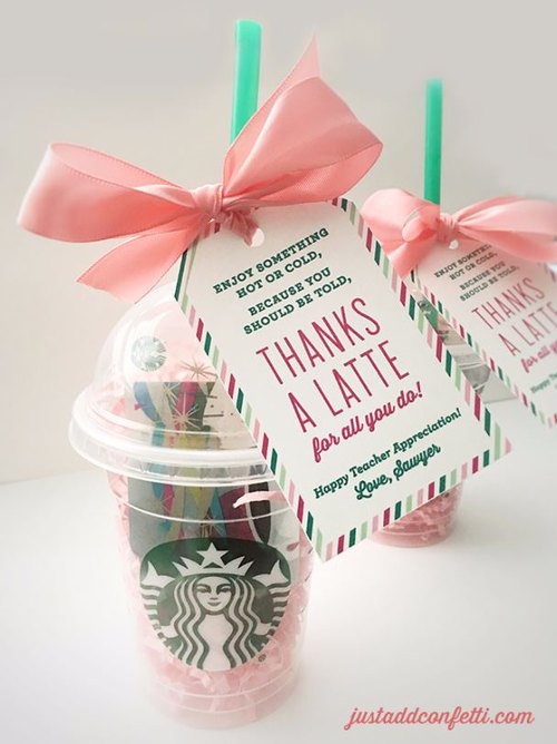 Teacher Appreciation Gift Ideas- Thanks a Latte