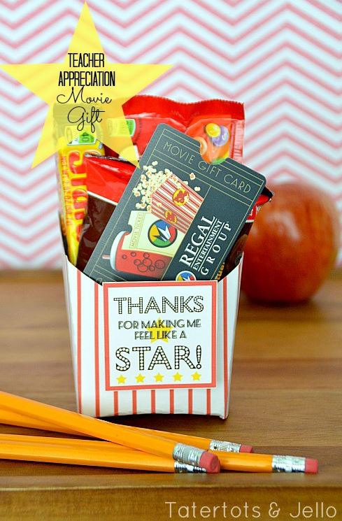 Movie Pack- Teacher Appreciation Ideas