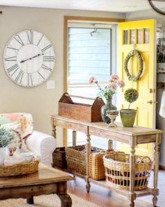 Bright Yellow Door- Entryway