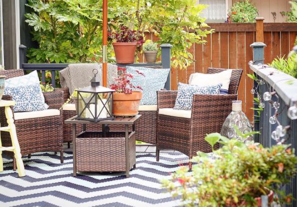 Birght Yellow Door | Mohawk Homescapes | Summer Deck Styling