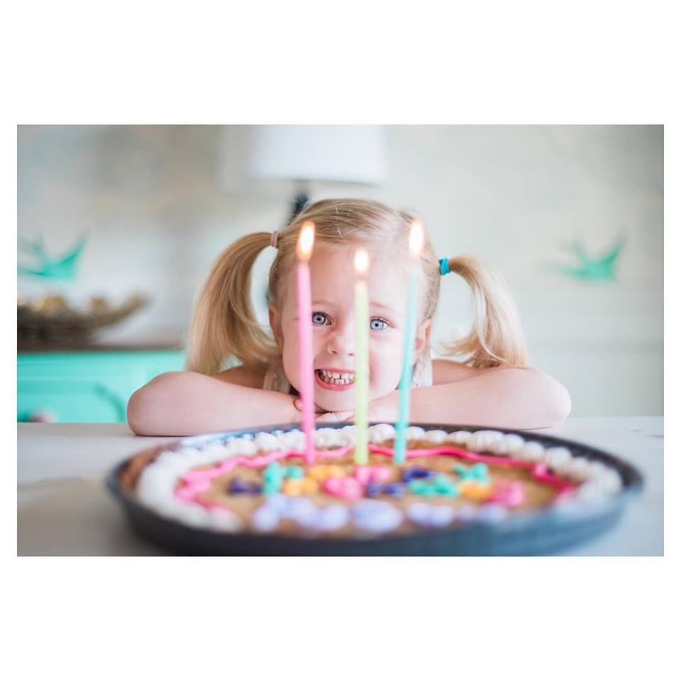 Use candles as a photo prop for your toddler's birthday shoot