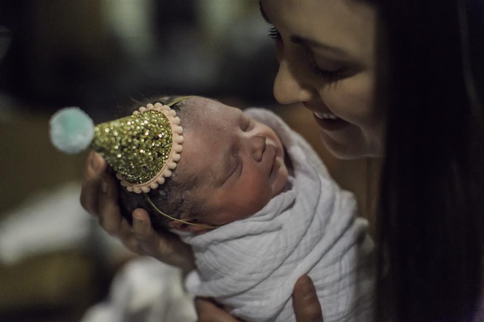 Newborn birthday hat photo prop