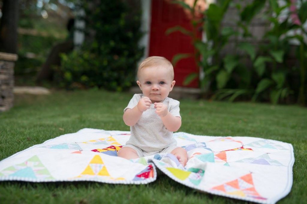 Quilt photo props for babies