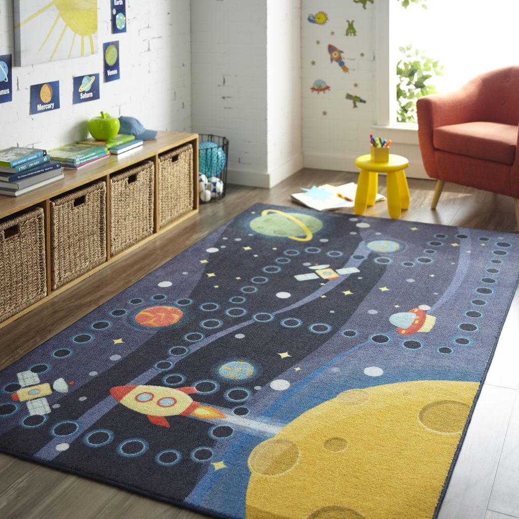 Mohawk Home Space Rocket Educational Area Rug Z0334 A416