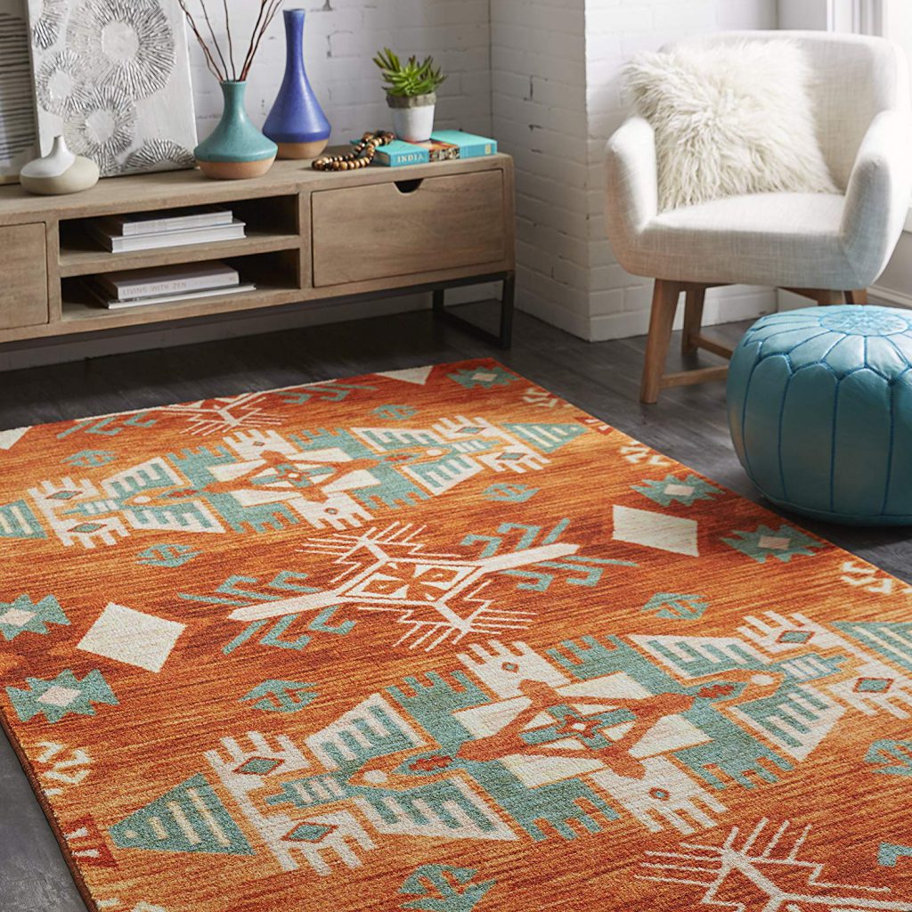 Mohawk Home Prismatic Eidenau Rug in Orange