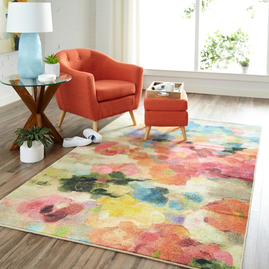 Mohawk Prismatic Blurred Blossoms Area Rug