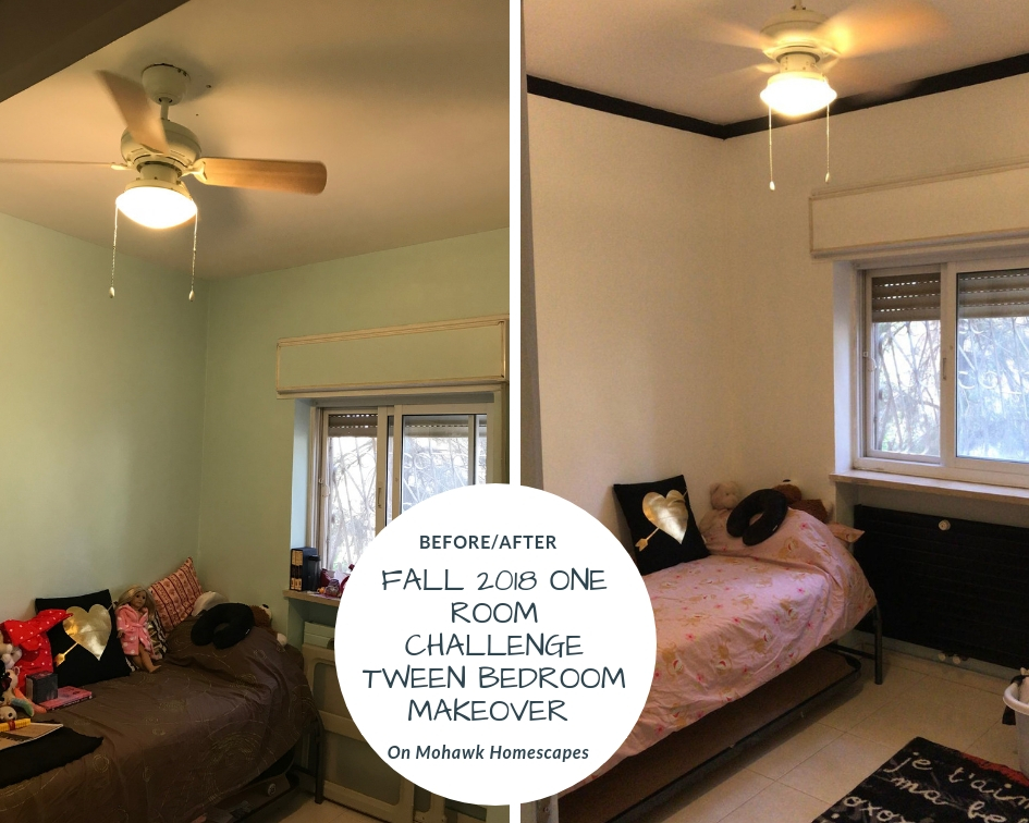 Fall 2018 one room challenge tween bedroom makeover