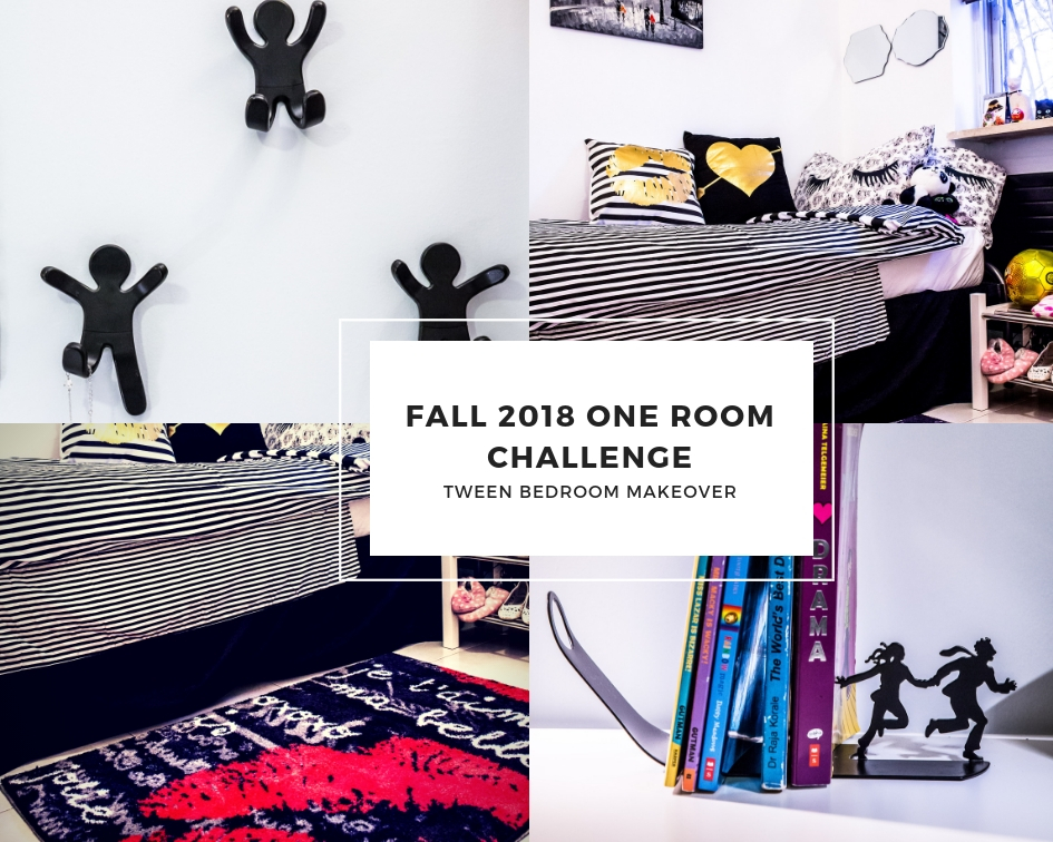 Fall 2018 One Room Challenge tween bedroom makeover
