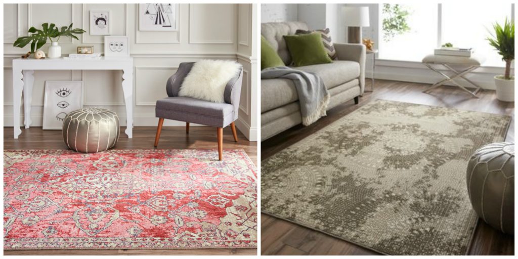 distressed vintage area rugs by Mohawk Home