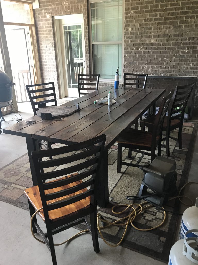 Patio before the July 4th upgrade