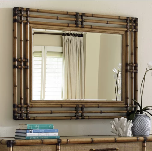 bamboo mirror from Wayfair