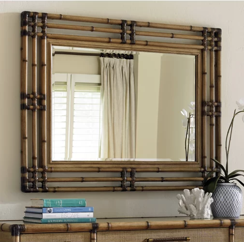 bamboo mirror from Wayfair 