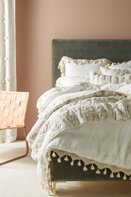 Tassel duvet cover from Anthropologie