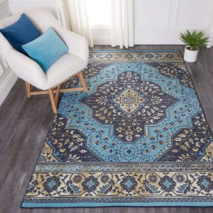 Mohawk Home Rhine area rug in Navy