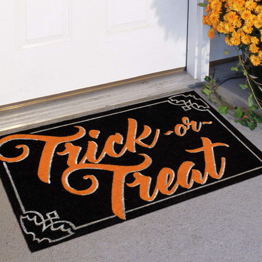 Trick or Treat Doormat from Mohawk Home on sale at Amazon