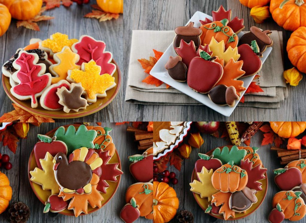 Thanksgiving cookie cutters for holiday baking